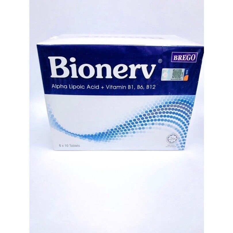 2 X Bionerv 60's Alpha Lipoic Acid, Vitamin B1, B6, B12 reduce el dolor ...