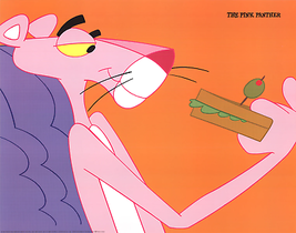 BLAKE EDWARDS The Pink Panther Enjoying Someone Else&#39;s Sandwich, 1994 - £97.34 GBP