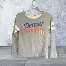 Junk Food NFL Denver Broncos Womens Gray Long Sleeve Sweater Shirt Small... - £9.43 GBP