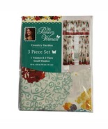 Pioneer Woman Curtain Valance Set Country Garden 3 Piece Small Window Fl... - $461.09 MXN