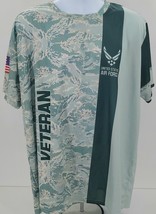 XXXL USAF Veteran Camo Moisture Wicking S/S T-Shirt - £16.73 GBP