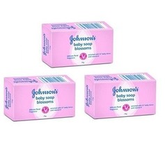 Johnson&#39;s Blossoms Soap - 75G (Pack Of 3) free shipping world - $19.12