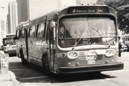 Chicago Transit Authority CTA Bus #9687 Route 4 Cottage Grove B&amp;W Photograph - £7.58 GBP