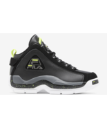 Fila Grant Hill 2 Leather Athletic Basketball Shoes Black Lime 1BM01753-... - $124.97