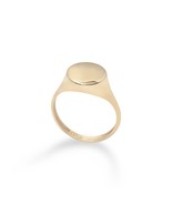 14k Gold Signet-Solid Gold Ring-Personalized Signet-Customizable Jewelry - €314,45 EUR
