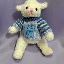 Hugfun Jointed Lamb Sweater 1999 Plush Easter Stuffed Animal 9” Vtg 90s - £5.80 GBP