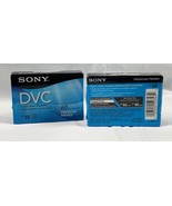 2 New Sealed SONY Mini DV Digital Video Cassette DVC Tapes 60 min Premium - £11.57 GBP