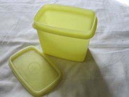 vintage Tupperware #1243: Shelf Savers w/ Lid - Yellow - $7.00