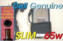 Dell genuine original Latitude Inspiron OEM 65w Slim AC adapter LA65NM130 JNKWD - $25.45