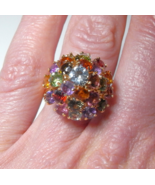 Vintage Multistone Aquamarine 14K Gold Ring, Gem Report, Offers are welc... - €2.366,01 EUR