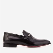 Vinci The Ashford Black Baby Buffalo Leather Loafer Men Shoe image 2