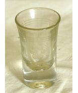 Whiskey Shot Glass Floral Weighted Bottom - $12.86