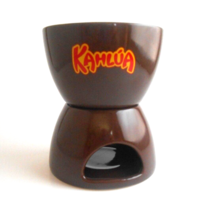 Kahlua Coffee Liqueur Brown Fondue Tea Light Warmer 2 pc - $4.95