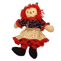 Raggedy Ann Vtg Handmade Doll Sewing Notions Strawberry Design Clothes 1... - $16.79