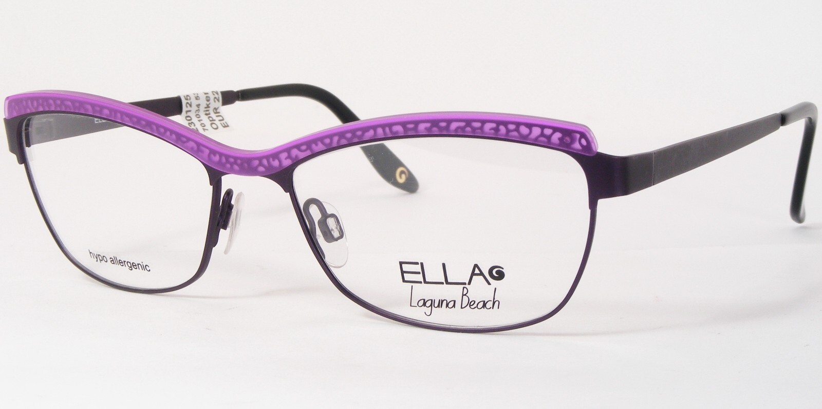 Ella Laguna Beach 701034 45 Violet Unique Lunettes Monture 53-16-140mm - $165.64