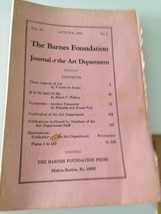 the barnes foundation journal of the art department autumn 1975 - £11.98 GBP