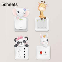 5sheets Cartoon Animal Switch Sticker Children Room Decoration(As Show) - $4.99