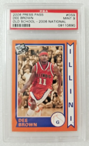 2006 Press Pass - Old School #OS 9 Dee Brown (RC) PSA 9 Illinois Illini National - $5.87