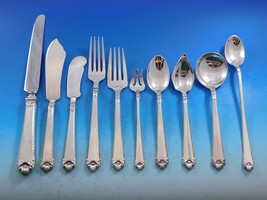 George II Rex by Watson Sterling Silver Flatware Set for 12 Service 123 pieces - £6,892.05 GBP