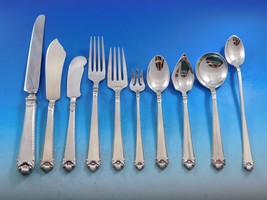 George II Rex by Watson Sterling Silver Flatware Set for 12 Service 123 pieces - £7,051.23 GBP