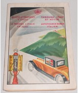 1930 Vintage SHELL OIL Through Italy By Motor PAMPHLET w/Maps and Travel... - $940.64 MXN