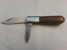 Vtg Collectible Barlow Stainless Steel 2 Blade Folding Pocket Knife - £47.14 GBP