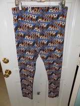 LuLaRoe DISNEY Leggings Blue Cascading Minnie Mouse Faces Size TC Women&#39;s NWOT - £20.64 GBP