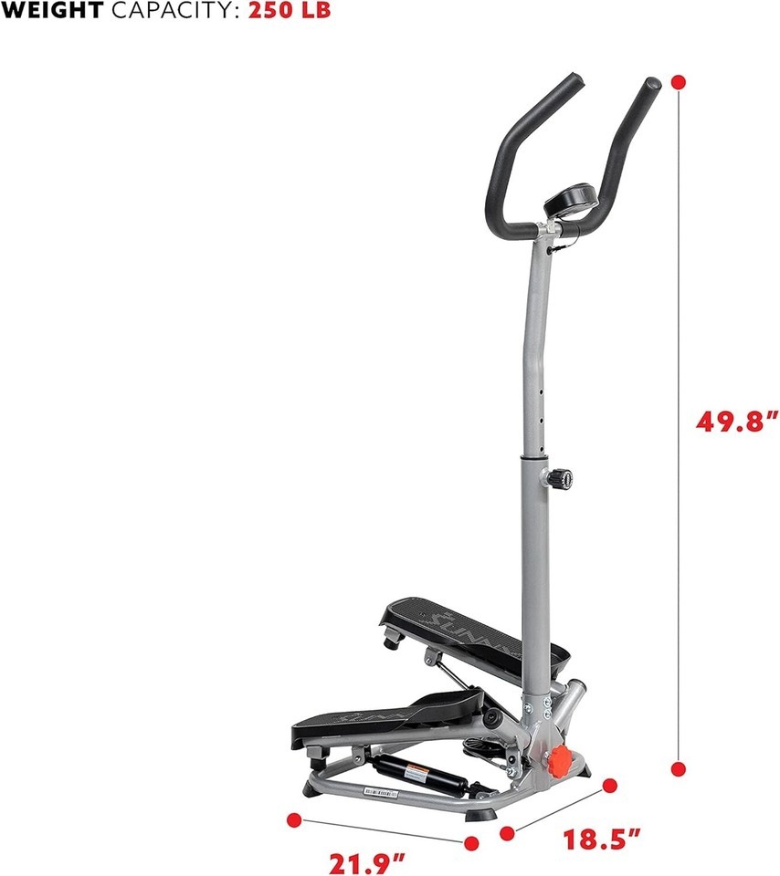 Space-Saving Twist Stepper with Twisted Resistance Bands and Free SunnyFit App Item image 7