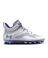 UA Under Armour Mens Command MC Mid Lacrosse/Football Cleats White/Blue ... - $59.49