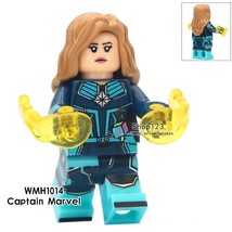 Superhero Captain Marvel with Kree Suit Marvel Movie Single Sale Minifigures Toy - £2.28 GBP