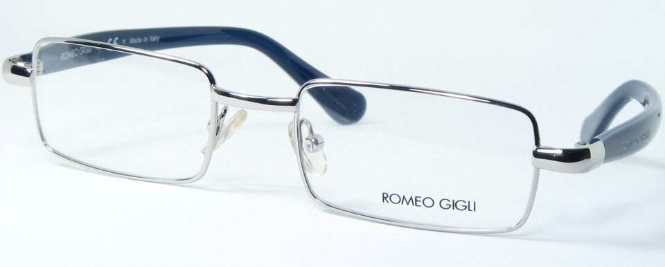 ROMEO GIGLI {RG33402} SILVER / BLUE EYEGLASSES FRAME RG334 50-19-130 Italy - $97.93