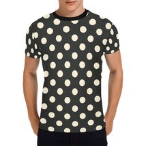 Black Ivory Polkadot Men&#39;s All Over Print T-shirt (USA Size) - $27.00