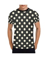 Black Ivory Polkadot Men&#39;s All Over Print T-shirt (USA Size) - $36.67 CAD