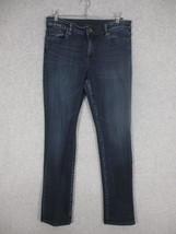 Kut from Kloth Women&#39;s Jeans Mid Rise Dark Wash Straight Leg Size 4 KP601MA1 - £11.21 GBP