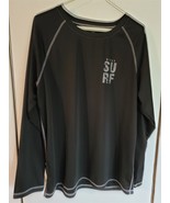 Mens XL Teal Cove Black Wings Surf Logo Long Sleeve Crew Neck T-Shirt - £14.80 GBP