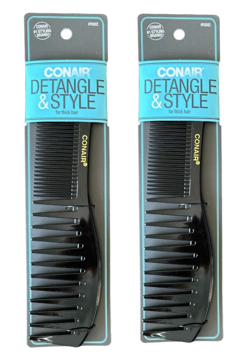 2 Pack Conair Wide Tooth Lift Comb For All Hair Types - £10.27 GBP