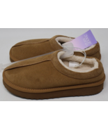 Women&#39;s Amira Suede Clog Slippers Stars Above Brown Size 5 NWT - $20.29 CAD
