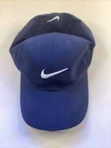 Nike Golf Hat, Blue Strapback, Center Swoosh Embroidered, Adjustable Cap - £7.87 GBP