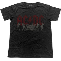 AC/DC Angus Young Brian Johnson Back in Black Official Tee T-Shirt Mens Unisex - £23.86 GBP