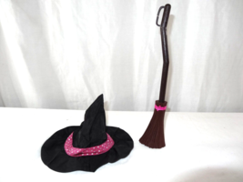 My American Girl Doll WITCH COSTUME 2013 Witch Hat and Broom - £10.86 GBP