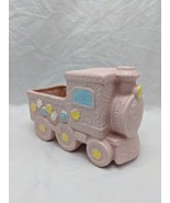 Vintage Ceramic Pink Floral Train Planter 7&quot;X 3 1/2&quot; X 5&quot; - €16,94 EUR