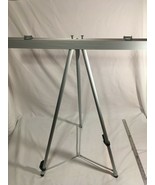 NEW SILVER LEIGHTWEIGHT ADJUSTABLE ALUMINIUM FLIP CHART PRESENTATION ART... - €10,00 EUR