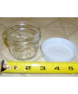 Small Jelly Jar &amp; CAP Clear Glass BALL 1/4 Pint 4oz Baby Food Freezer Sa... - $19.11