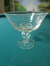 Crystal Glass Compote Tiffany, Val San LAMBERT- New Martisville, Gold Strings - £47.99 GBP+