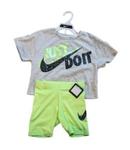 Girls Nike Two-piece Outfit Size 4 Short/Tshirt New With Tags Retail $38 - $24.26