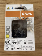 New Genuine Stihl 14&quot; Chainsaw Chain 3613 005 0050  3/8&quot; 50DL .050 63 PM... - £16.44 GBP