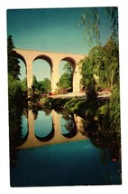 Vintage Postcard Cabrillo Bridge Highway 395 Lotus Lagoon Balboa Park San Diego - £7.59 GBP