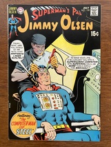 Superman&#39;s Pal Jimmy Olsen # 130 VF/NM 9.0 White Pages ! Solid Black Shiny Cover - £17.18 GBP