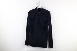 Vintage 90s Ralph Lauren Womens Small Faded Chunky Ribbed Knit Half Zip Sweater - $44.50