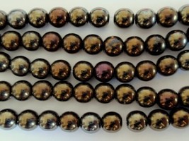 50 6mm Czech Round Beads: Iris-Brown - £1.67 GBP
